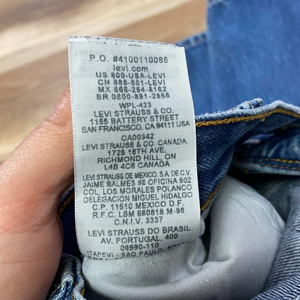 Levi's 501 Jeans Mens 36x32 Heritage 100% Cotton Straight Leg Blue Medium Wash
